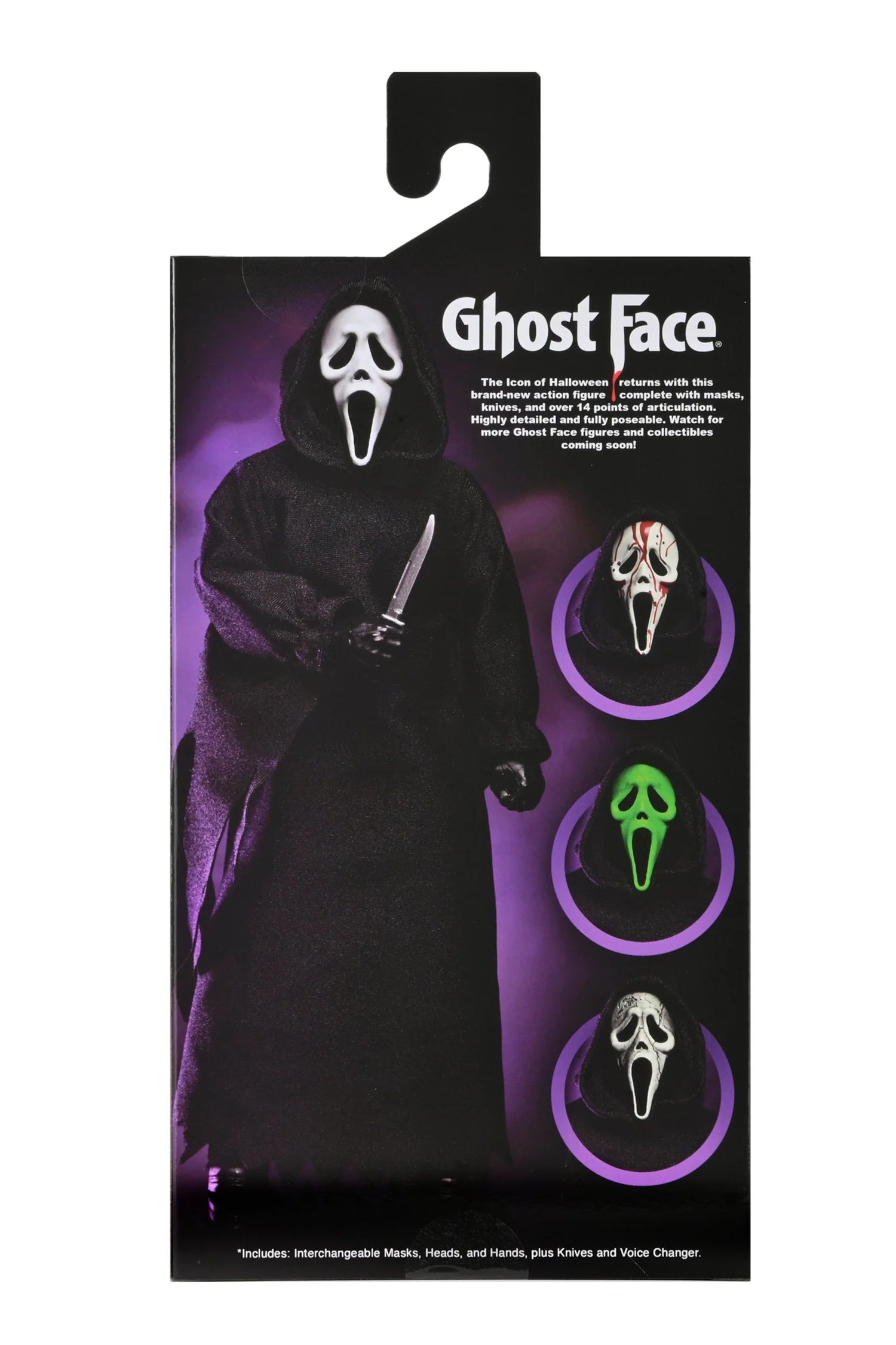 Figura NECA Ghostface The Icon of Halloween Edición Clothed