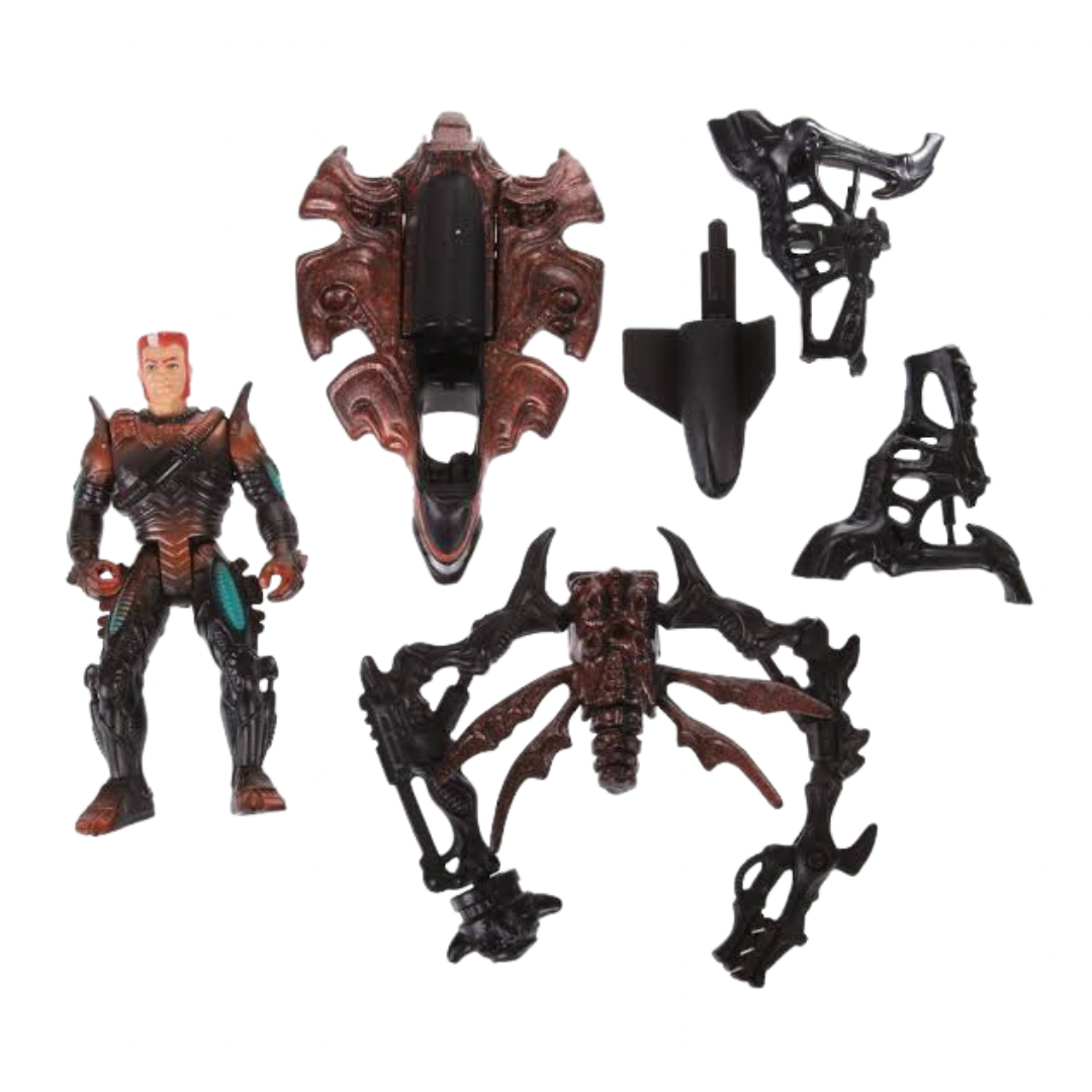 Figura Retro Kenner Aliens Space Marine ATAX con acción de ataque