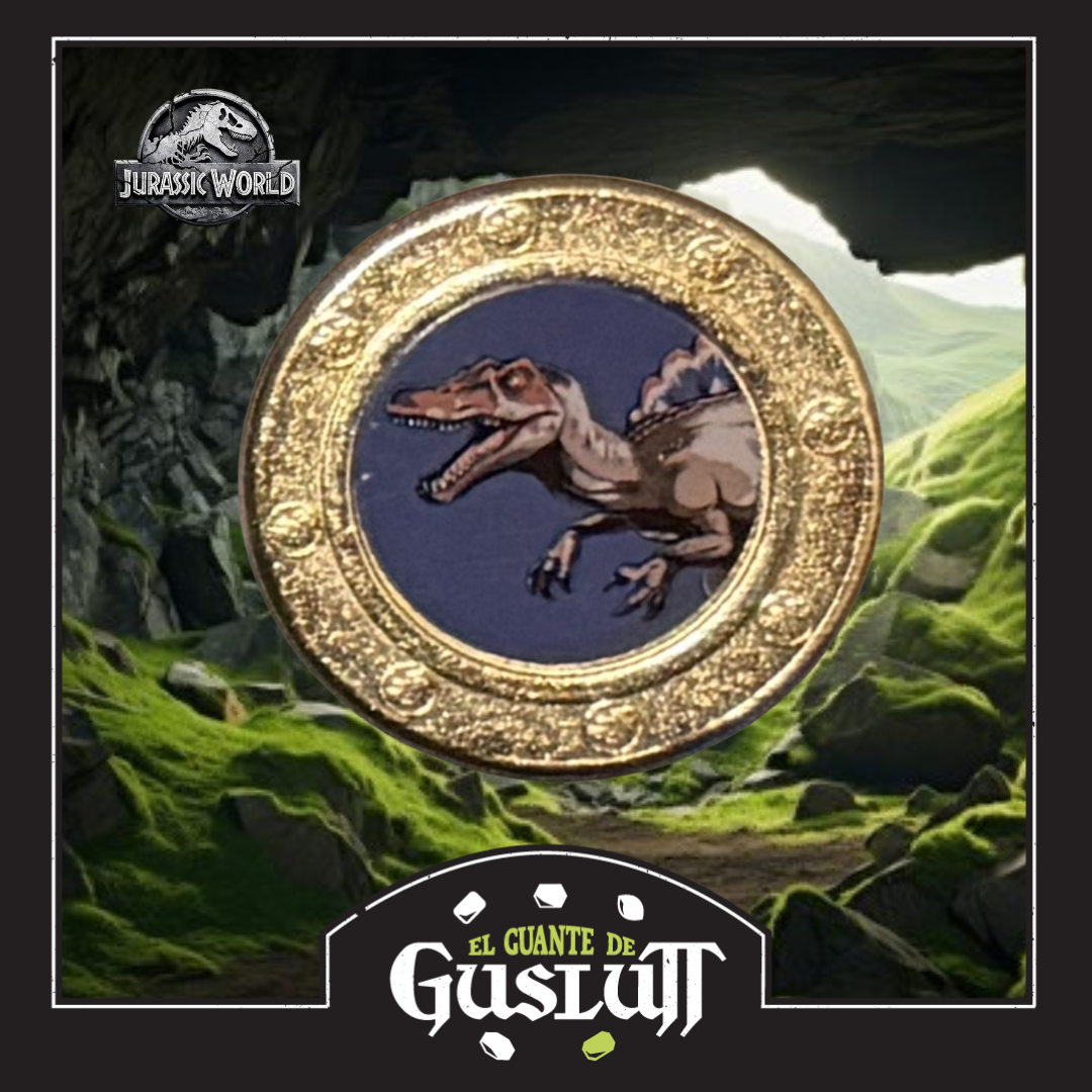 Moneda Conmemorativa Jurassic World Versión Spinosaurus Edición Limitada