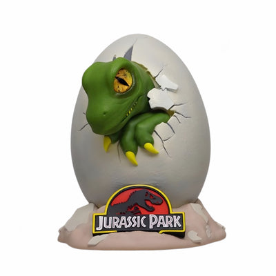 Figura Alcancía Jurassic Park Hatching Velociraptor Edición Especial