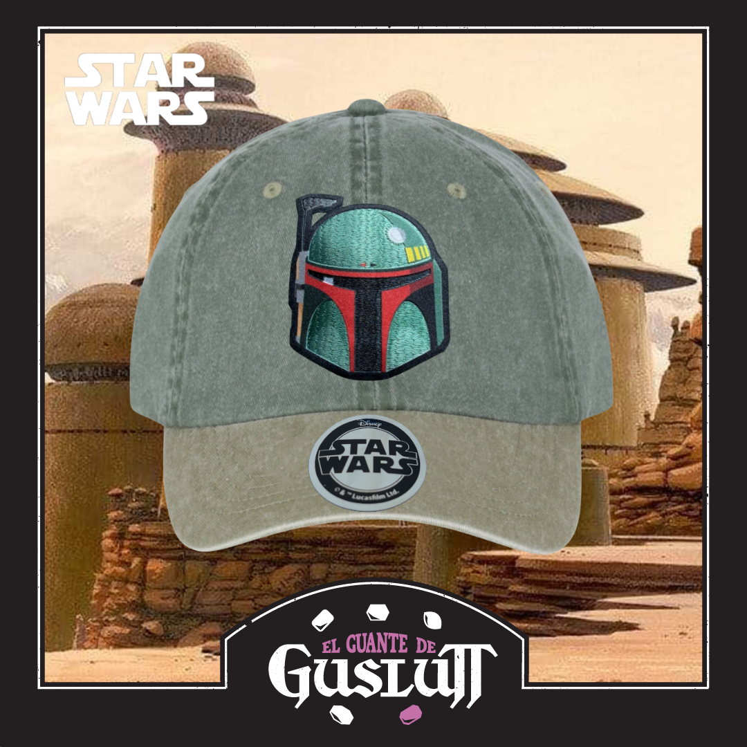 Gorra Star Wars Boba Fett Verde/Beige Tipo Deslavada