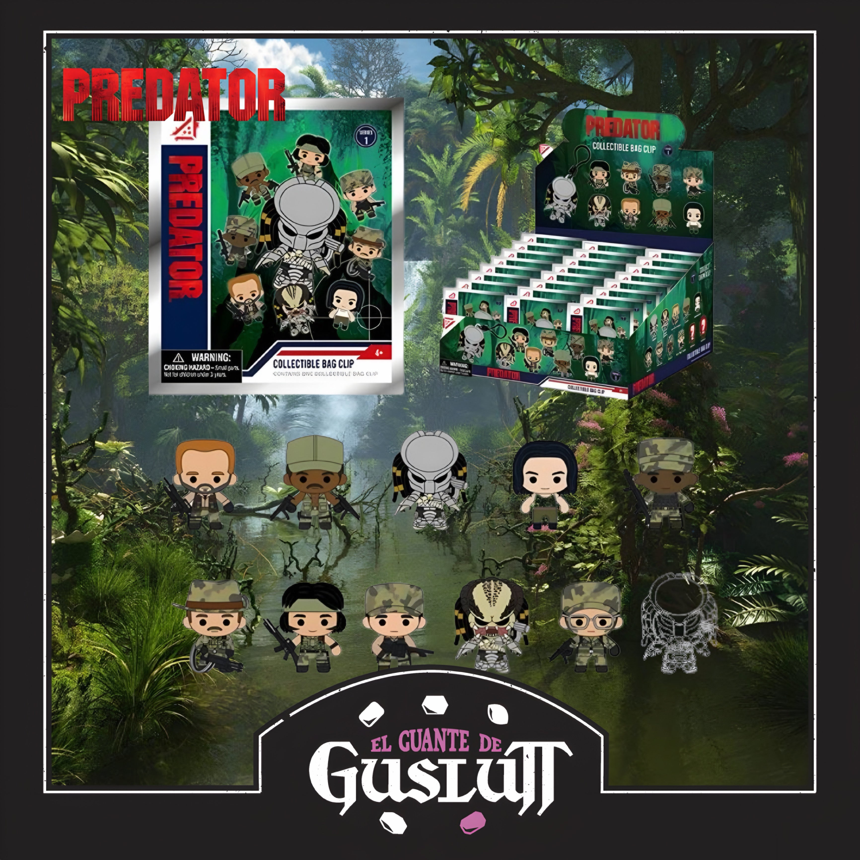 Llavero 3D Coleccionable Predator Serie 1 (Mini Figura al azar)