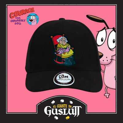 Gorra Cartoon Network Coraje el perro Cobarde Courage & Muriel Negra