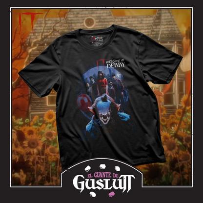 Playera IT Welcome to Derry Póster #2 Negra