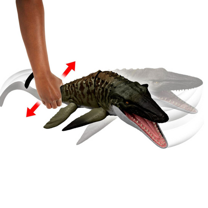 Figura Jurassic World Rebirth Mosasaurus con Acción de Batalla