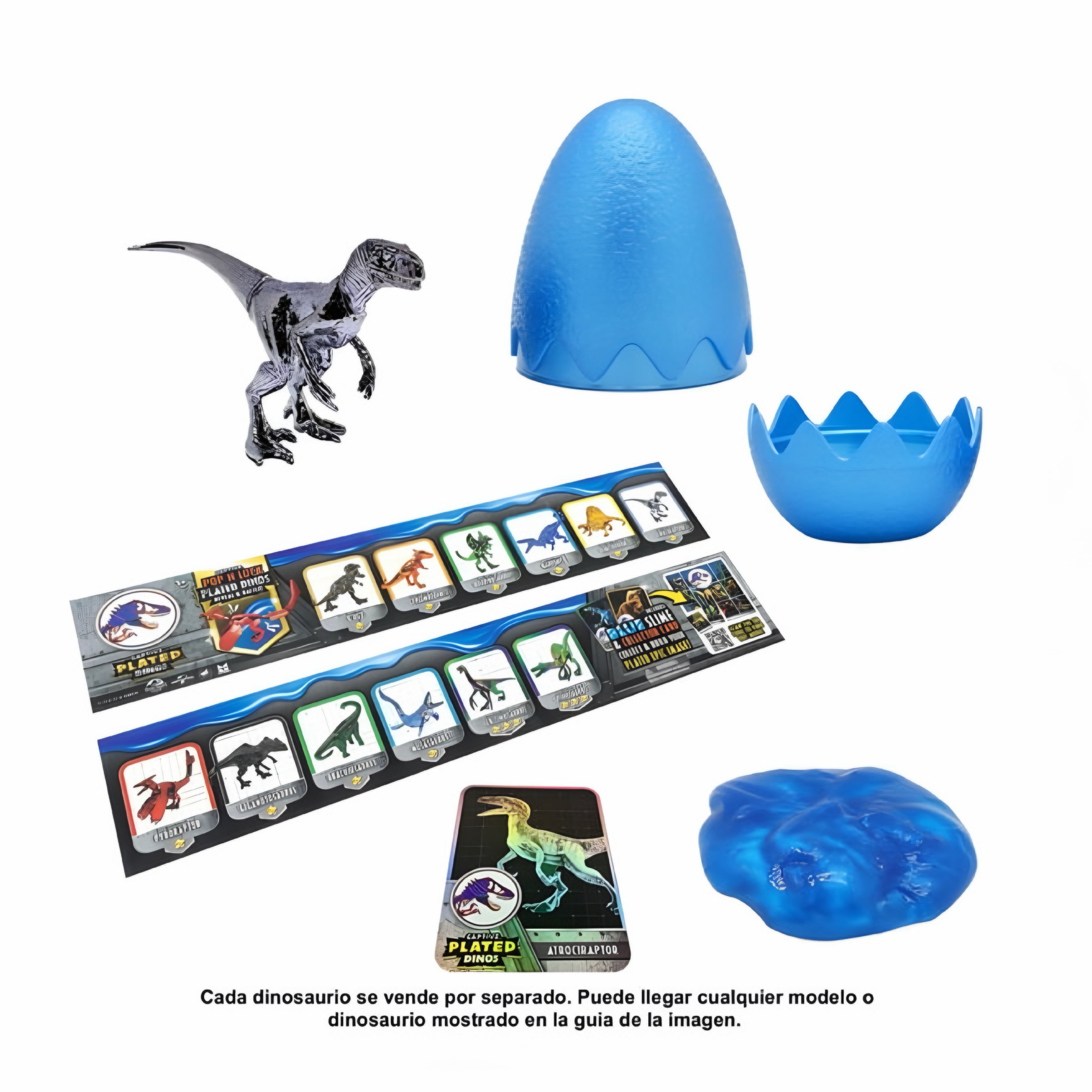 Mini Figura Jurassic World Captivz Plated Dinos (Figura al azar)