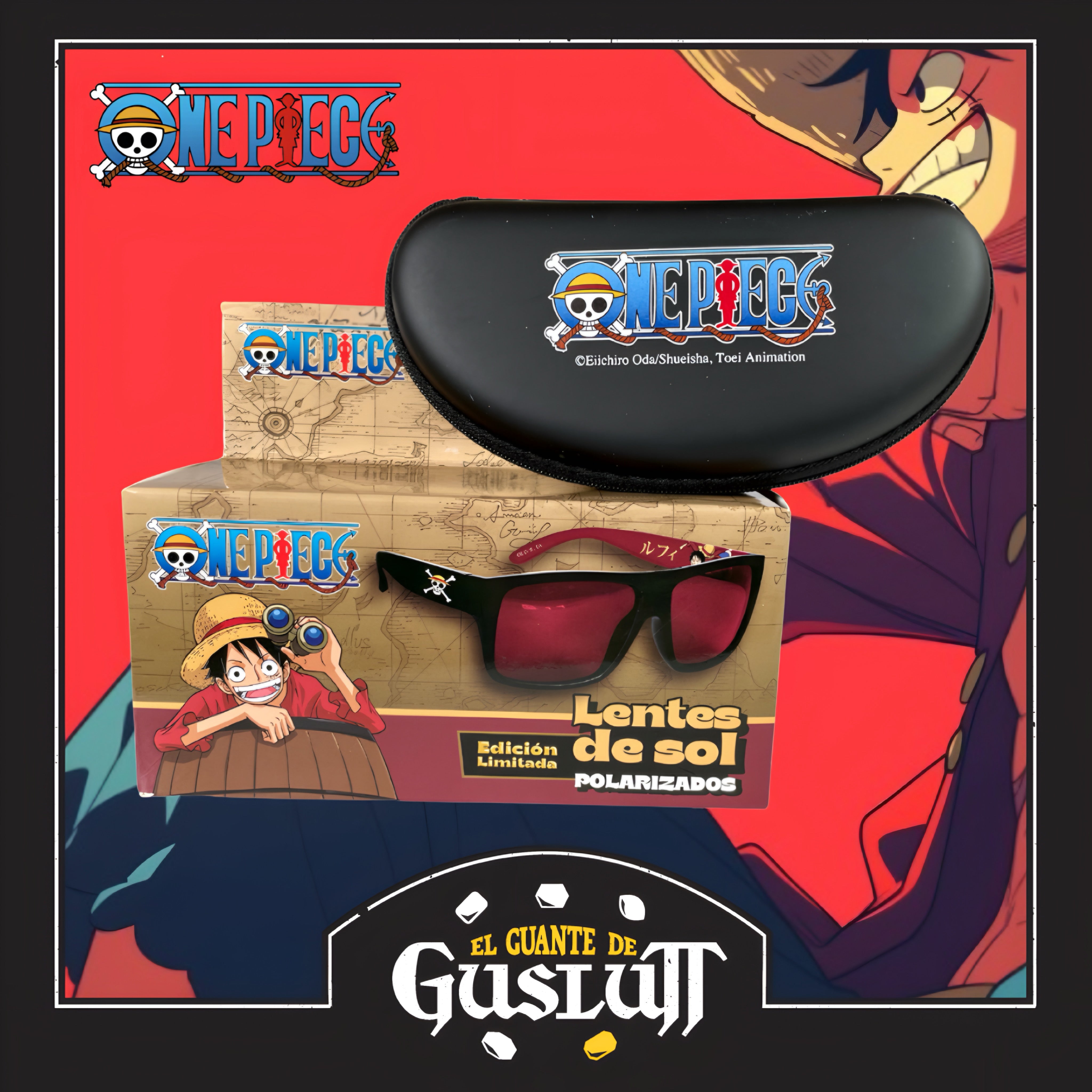 Lentes One Piece Monkey D. Luffy Polarizados