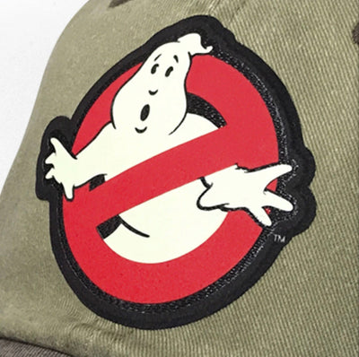 Gorra Ghostbusters Logo Clásico con efecto de brillo en la oscuridad Beige/Café Tipo Deslavada
