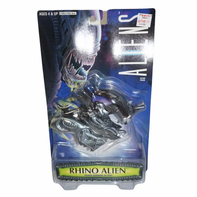 Figura Retro Kenner Rhino Alien Versión Gris con acción de ataque