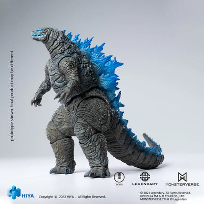 Figura Hiya Toys Godzilla vs Kong Heat Ray Godzilla Versión Traslúcida Escala 1/10
