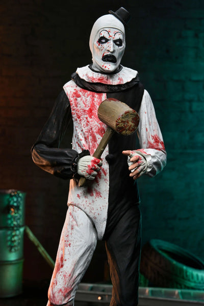 Figura NECA Terrifier ll Art The Clown (Blood Splattered) Versión Ultimate