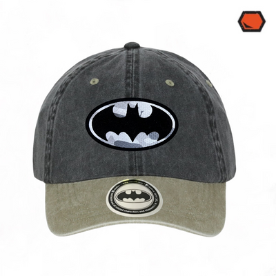 Gorra DC Comics Batman Camo Logo Gris/Beige Tipo Deslavada