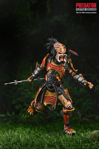 Figura NECA Predator Hunting Grounds Samurai Predator Versión Ultimate