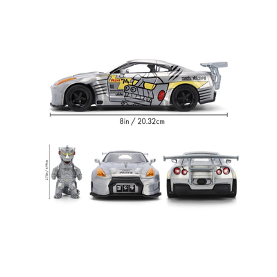 Vehículo Jada Toys Godzilla (Mechagodzilla Nissan GT-R 2009) Escala 1:24