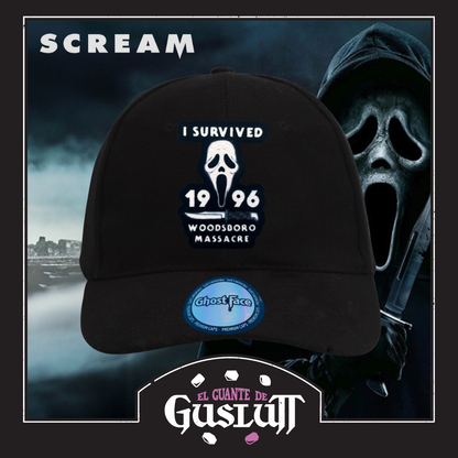 Gorra Scream Ghostface 1996 Negra