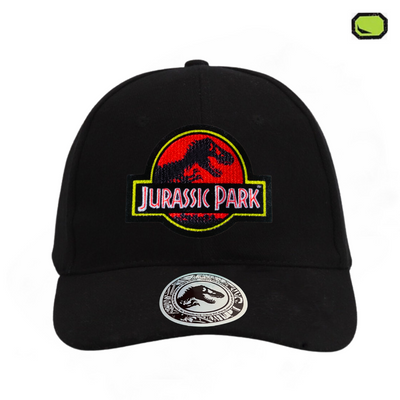 Gorra Jurassic Park Logo Clásico Rojo Negra