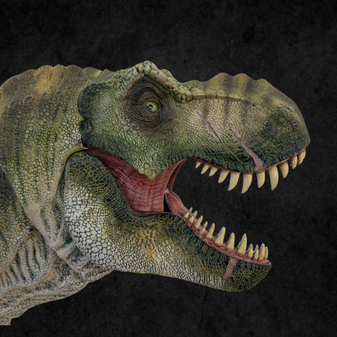 Figura Tyrannosaurus Rex King of Jurassic Premium Series Escala 1/18