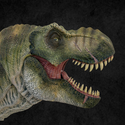 Figura Tyrannosaurus Rex King of Jurassic Premium Series Escala 1/18