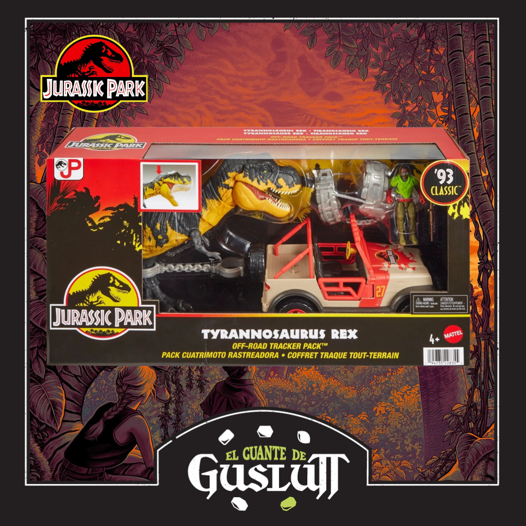Set de Figuras Jurassic World Clásicos 1993 Set de Captura Tyrannosaurus Rex Exclusivo