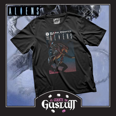 Playera Aliens Portada Cómic Incubation Negra