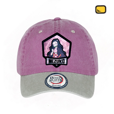 Gorra Demon Slayer: Kimetsu No Yaiba Nezuko Kamado Uva-Beige Tipo Deslavada