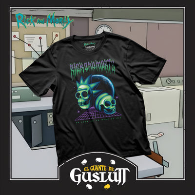 Playera Rick and Morty To live is to risk it all Negra