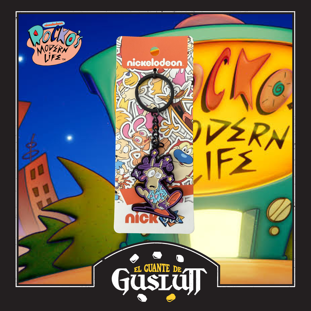 Llavero Nickelodeon Rocko’s Modern Life Metálico Edición Limitada