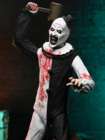 Figura NECA Terrifier ll Art The Clown (Blood Splattered) Versión Ultimate
