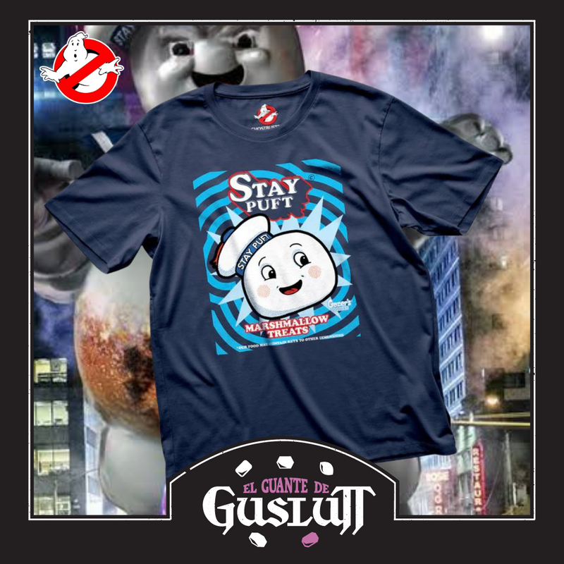 Playera Infantil Ghostbusters “Stay Puft” Azul Marino