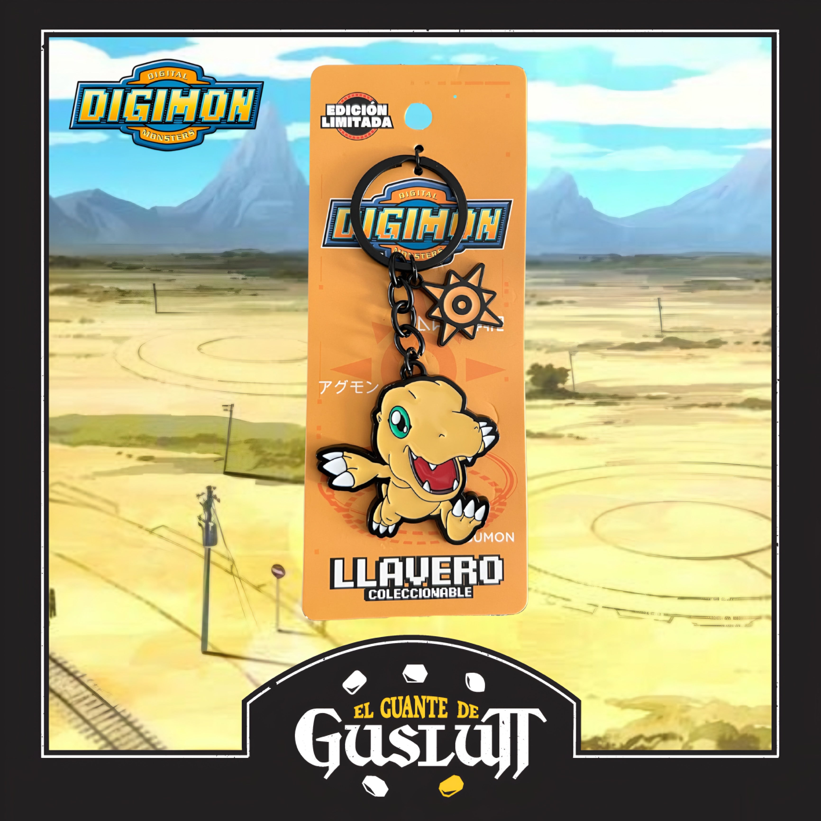 Llavero Digimon Agumon Metálico Edición Limitada
