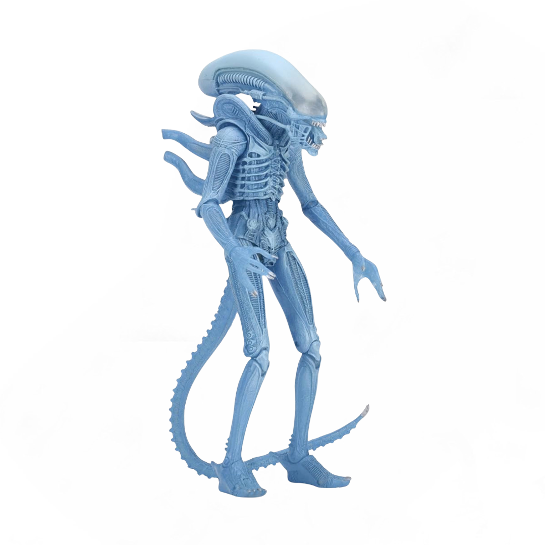 Figura NECA Tributo a Kenner Warrior Alien Versión Azul