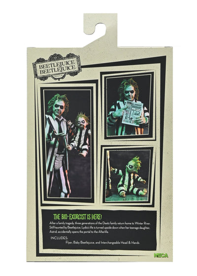 Figura NECA Striped Suit Beetlejuice Versión Ultimate