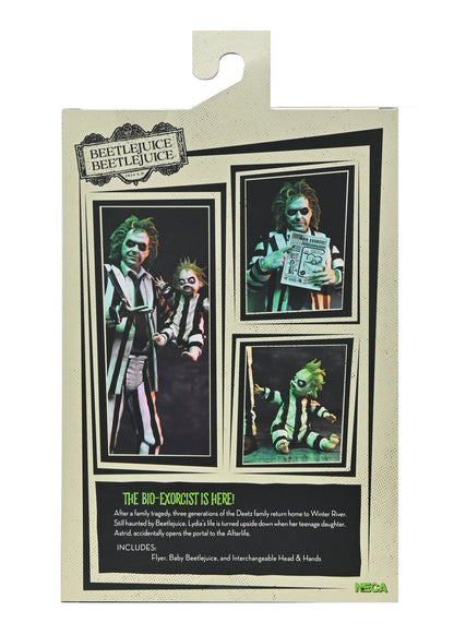 Figura NECA Striped Suit Beetlejuice Versión Ultimate