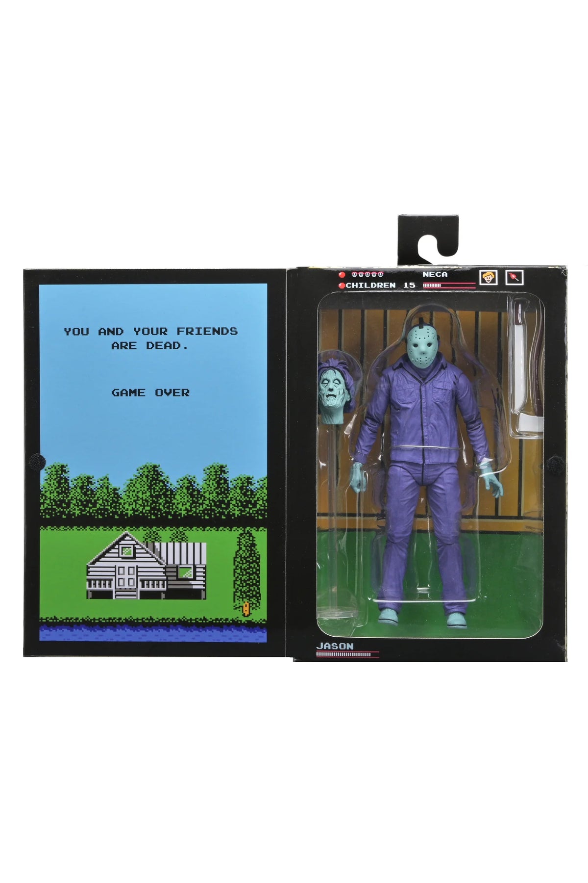 Figura NECA Friday the 13th Jason Voorhees NES Videogame Versión Ultimate