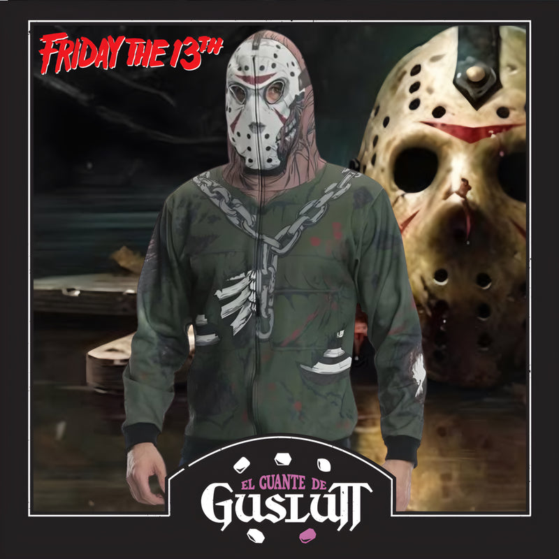 Friday the 13th Jason Voorhees Hoodie Costume Talla M