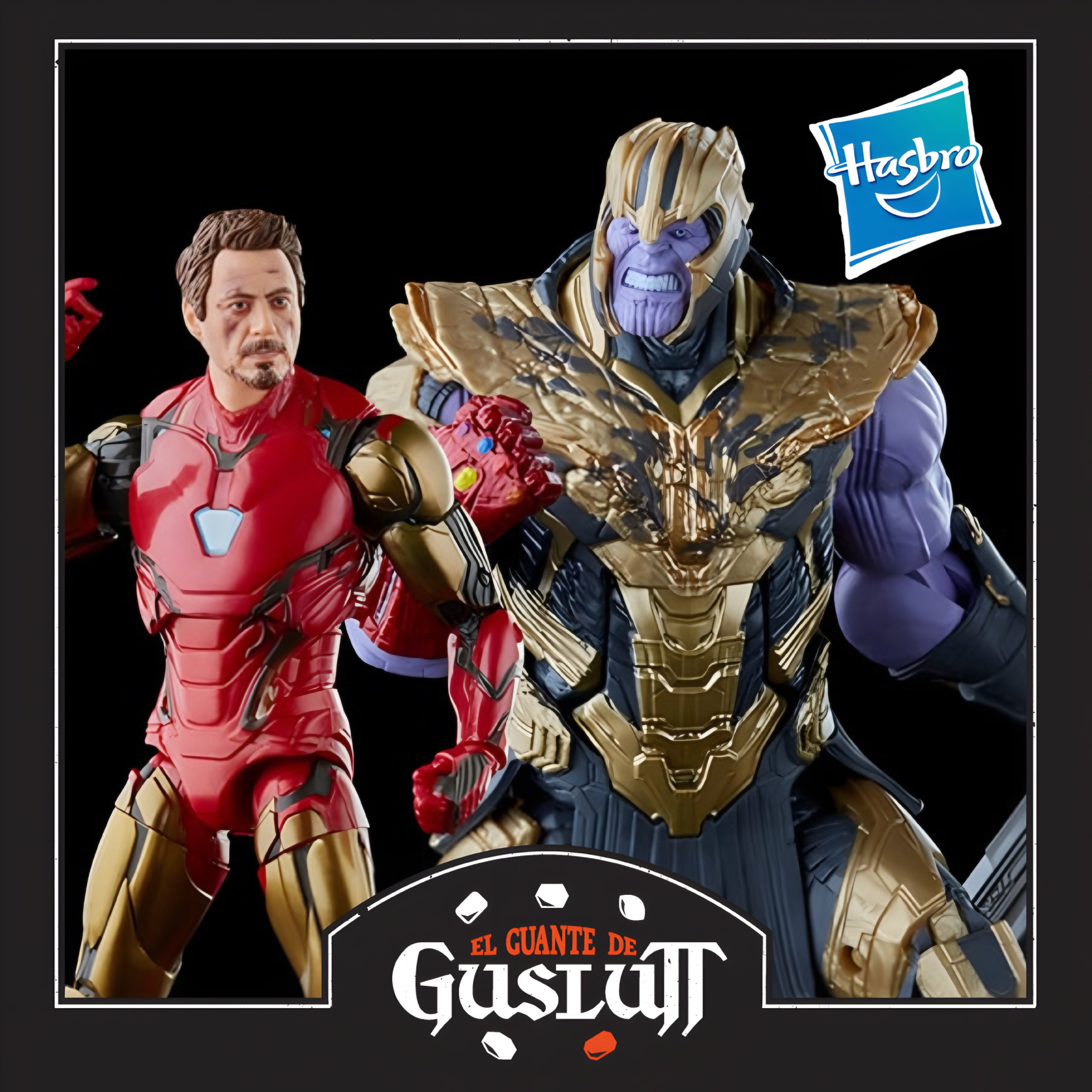 Set de Figuras Marvel Legends Infinity Saga Iron Man Mark 85 vs Thanos Escala 6 Pulgadas
