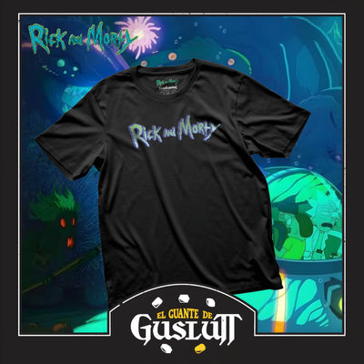 Playera Rick and Morty Classic Logo Negra