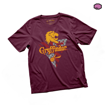 Playera Harry Potter Quidditch Gryffindor Team Guinda