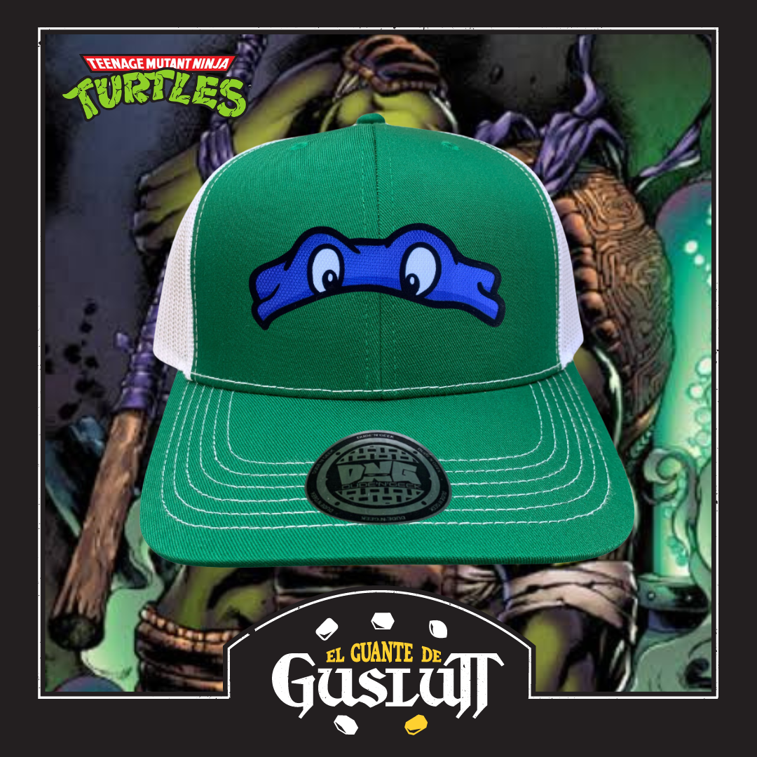 Gorra Tortugas Ninja TMNT “Donatello” VerdeBlanca Premium Trucker