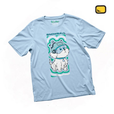 Playera Rick and Morty Snowball Azul