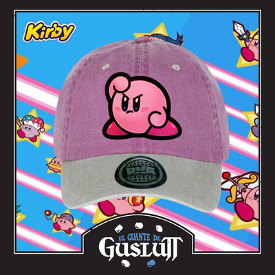 Gorra Kirby Mad Kirby Uva/Beige Tipo Deslavada