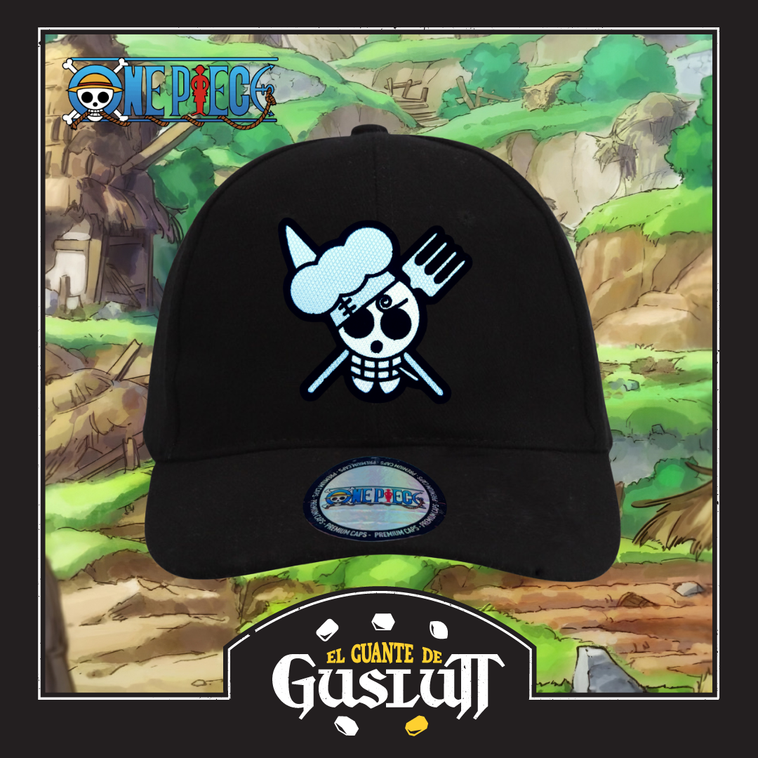 Gorra One Piece Bandera de Sanji Negra