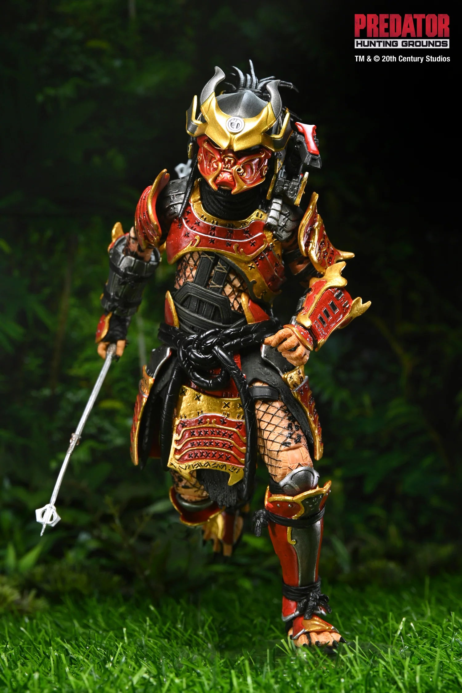 Figura NECA Predator Hunting Grounds Samurai Predator Versión Ultimate