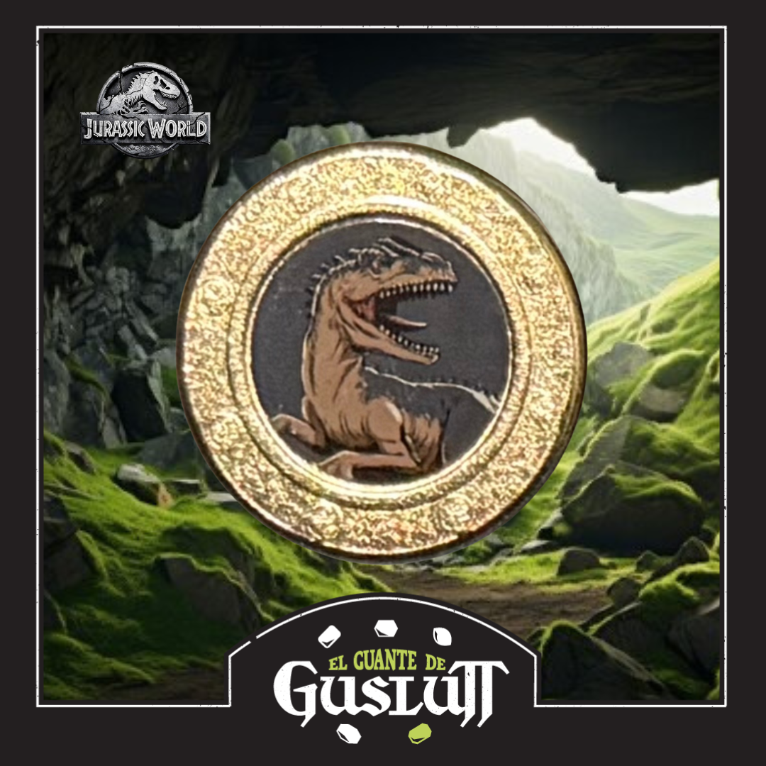 Moneda Conmemorativa Jurassic World Versión Allosaurus Edición Limitada
