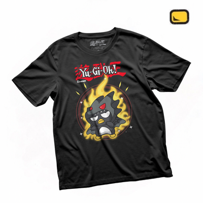 Playera Yu-Gi-Oh! X Hello Kitty and Friends Bad Badtz-Maru como Dragón Negro de Ojos Rojos