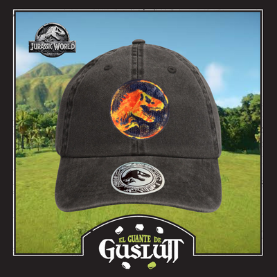 Gorra Jurassic World Logo Lava Tipo Deslavada