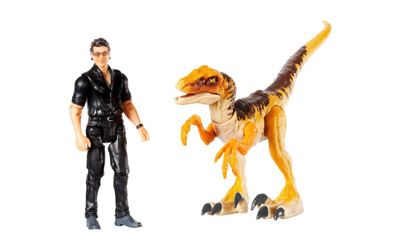 Jurassic World Legacy Collection Story Pack Dr. Ian Malcolm & Velociraptor