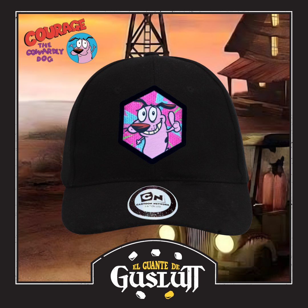 Gorra Cartoon Network Coraje el Perro Cobarde Multicolor Negra