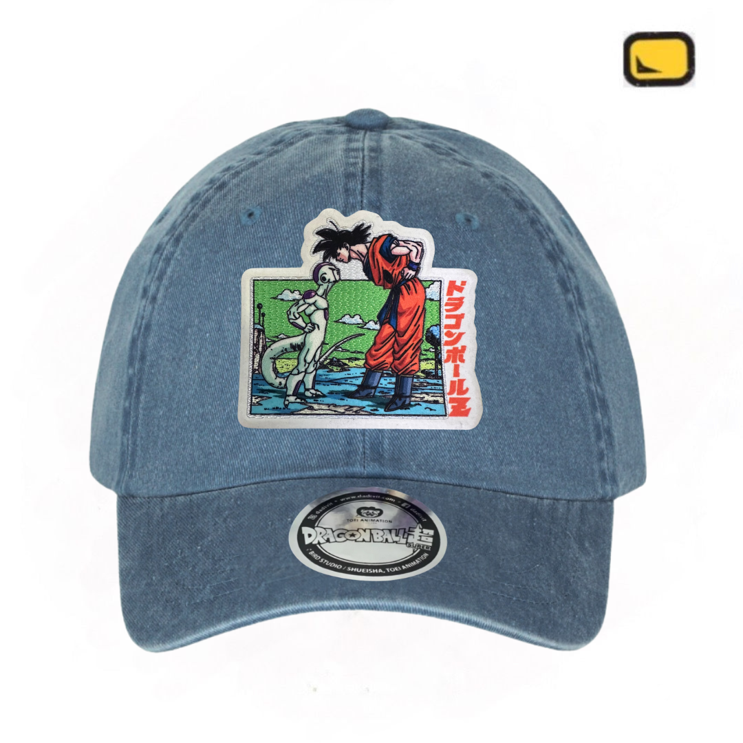 Gorra Dragon Ball Z “Goku vs Freezer” Azul Vintage