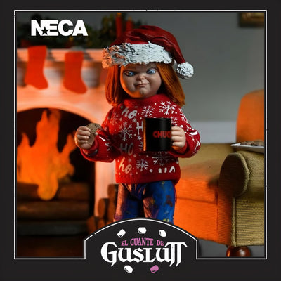 Figura NECA Chucky (Holiday Edition) Versión Ultimate